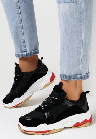 Czarne Sneakersy Oledanea