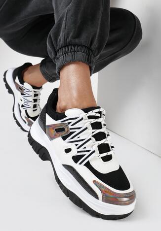 Czarno-Białe Sneakersy Foggyvine