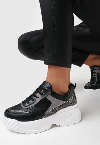 Czarne Sneakersy Birdbush