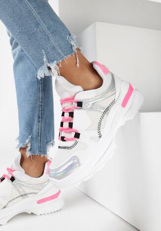 Biało-Fuksjowe Sneakersy Whitfall