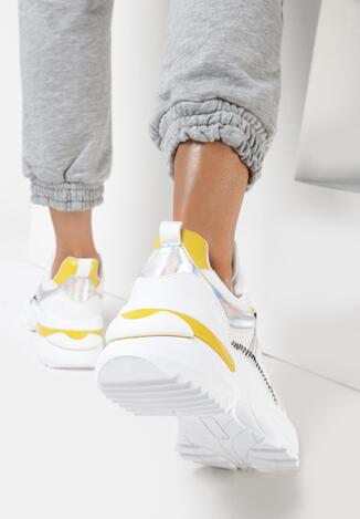 Biało-Żółte Sneakersy Whitfall