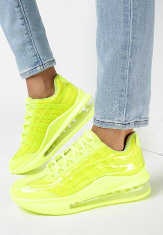 Limonkowe Sneakersy Pardia