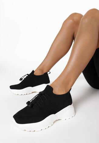 Czarne Sneakersy Amaliteia