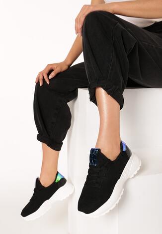 Czarne Sneakersy Kalina