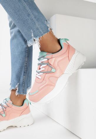 Różowe Sneakersy Acalenia