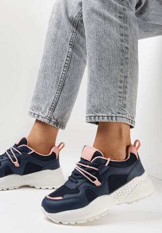 Granatowe Sneakersy Acalenia