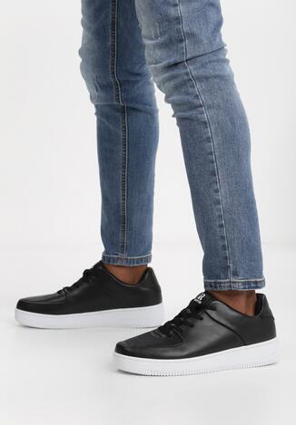 Czarno-Białe Buty Sportowe Greenbend