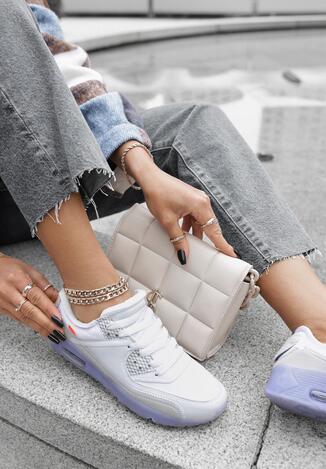 Biało-Niebieskie Buty Sportowe Nymerris