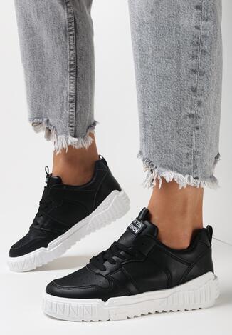 Czarne Sneakersy Delephone