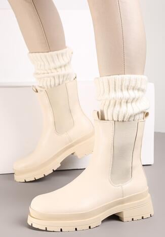 Beżowe Botki Semenope