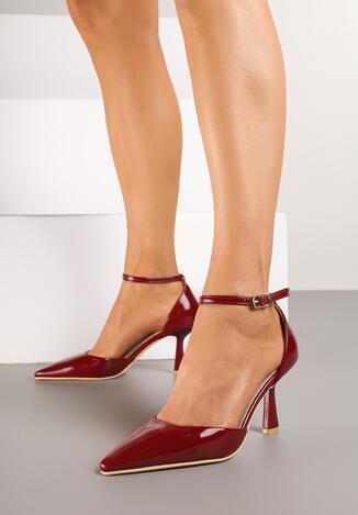 Pantofi stiletto Bordo