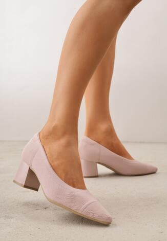 Pantofi cu toc Roz
