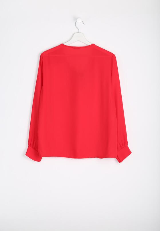 Czerwona Bluzka Zip Lip 6