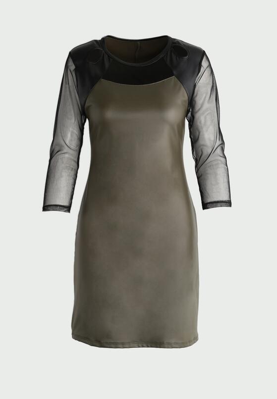 Khaki Sukienka Second Skin 6