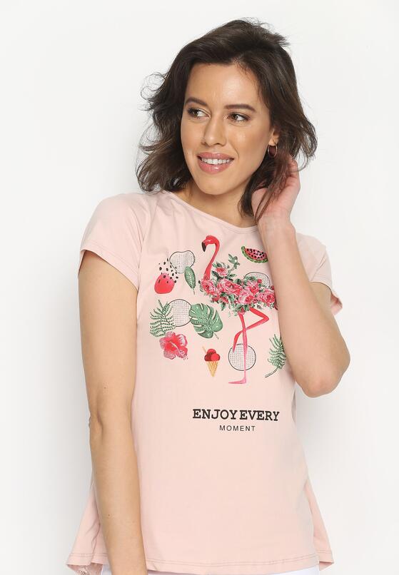 Różówa T-shirt Enjoy 1