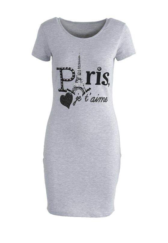 Szara Sukienka Je T'aime 5