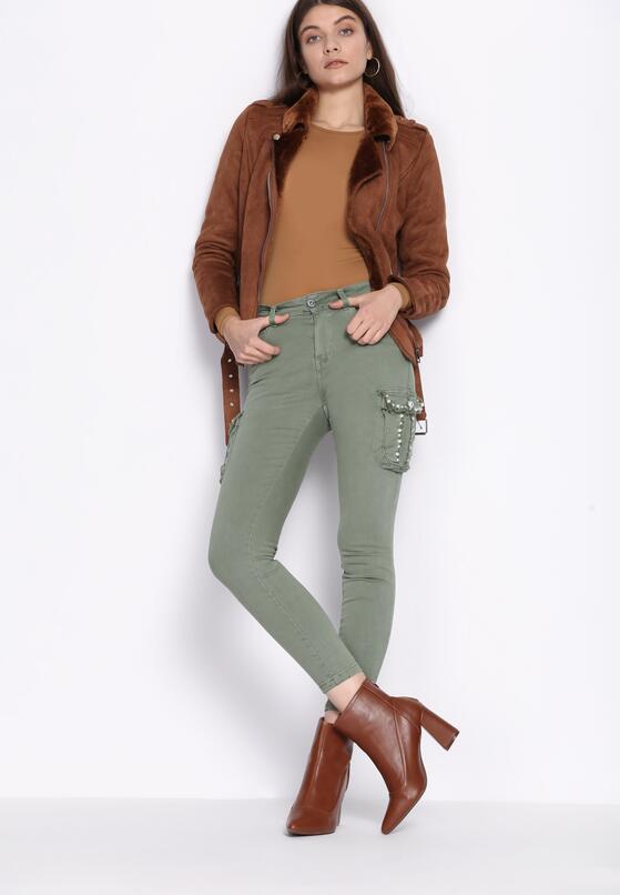 Khaki Spodnie Cargo Fashion 3