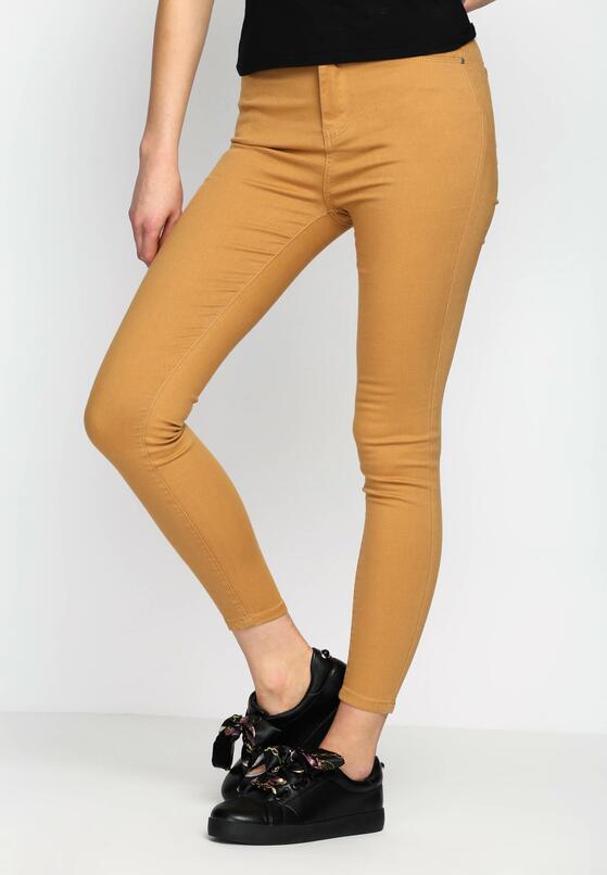 Musztardowe Jeansy Brightly 1