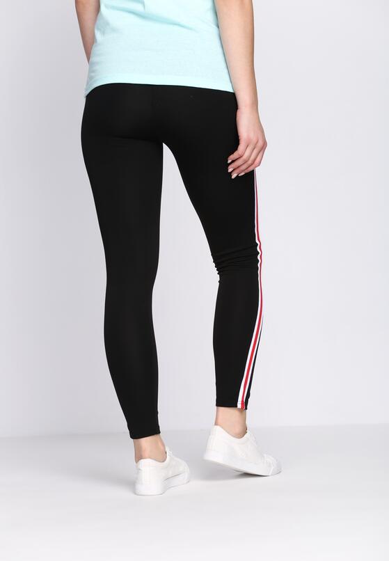 Czarno-Czerwone Legginsy Feel Alive 3