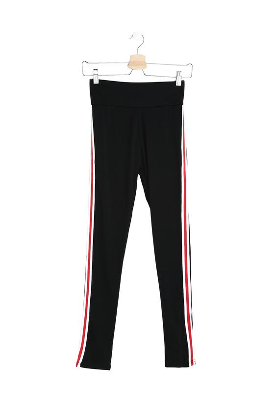 Czarno-Czerwone Legginsy Feel Alive 6
