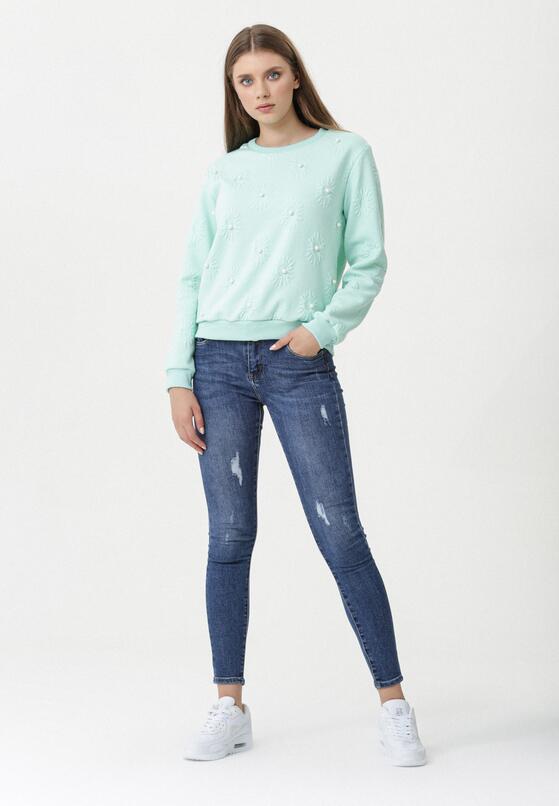 Miętowa Bluza One Pearl 2
