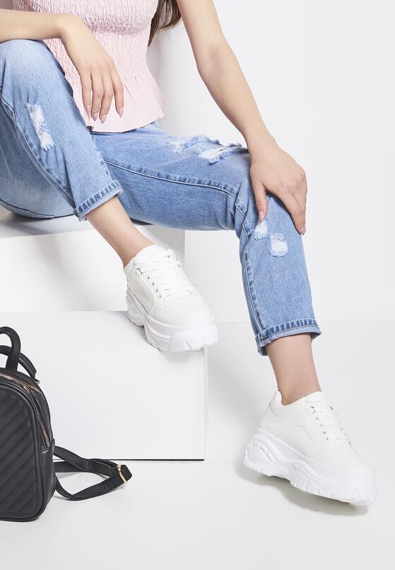 Białe Sneakersy Fancied 1