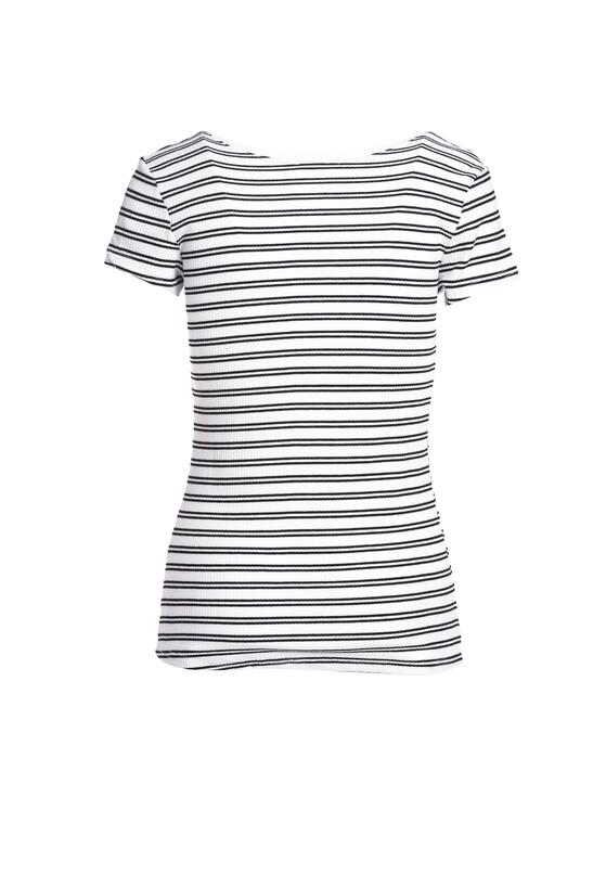 Biało-Czarny T-shirt Unit 6