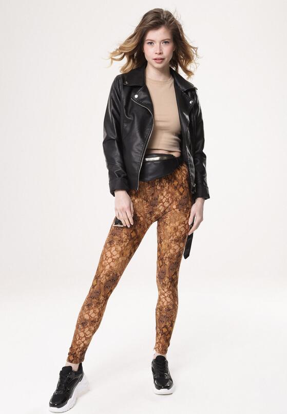 Camelowe Legginsy Total Look 2