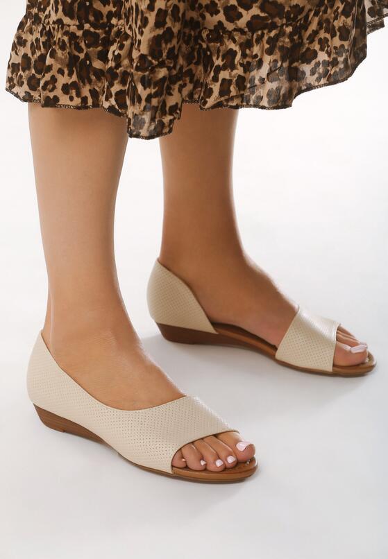 Beżowe Balerinki Know All 2