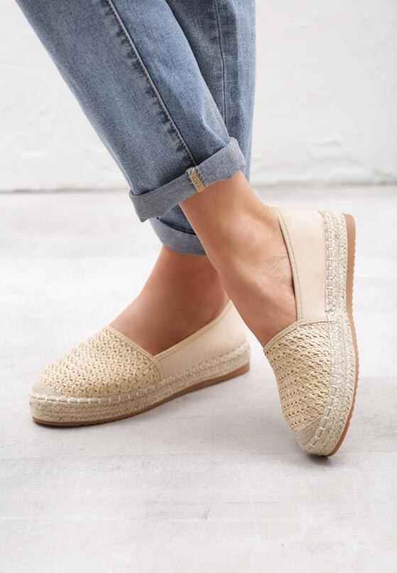 Beżowe Espadryle Surrealist 2