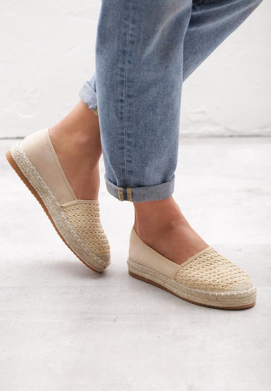 Beżowe Espadryle Surrealist 3