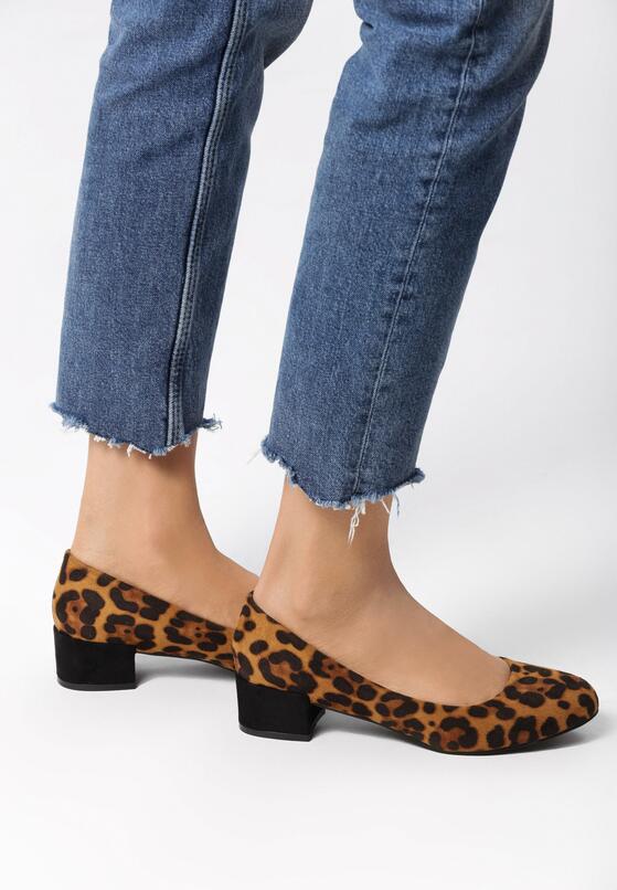 Pantofi cu toc Print leopard 1