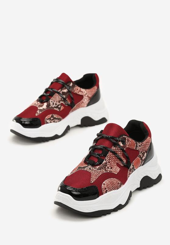 Bordowe Sneakersy Arum 4
