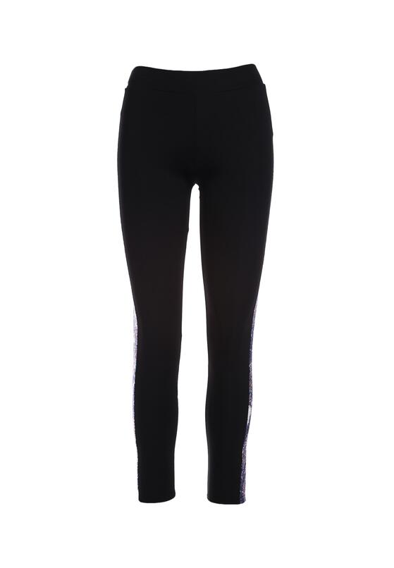 Czarno-Niebieskie Legginsy Annalise 5