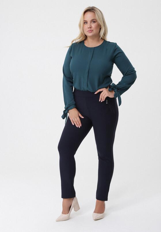 Granatowe Spodnie Daniella 2