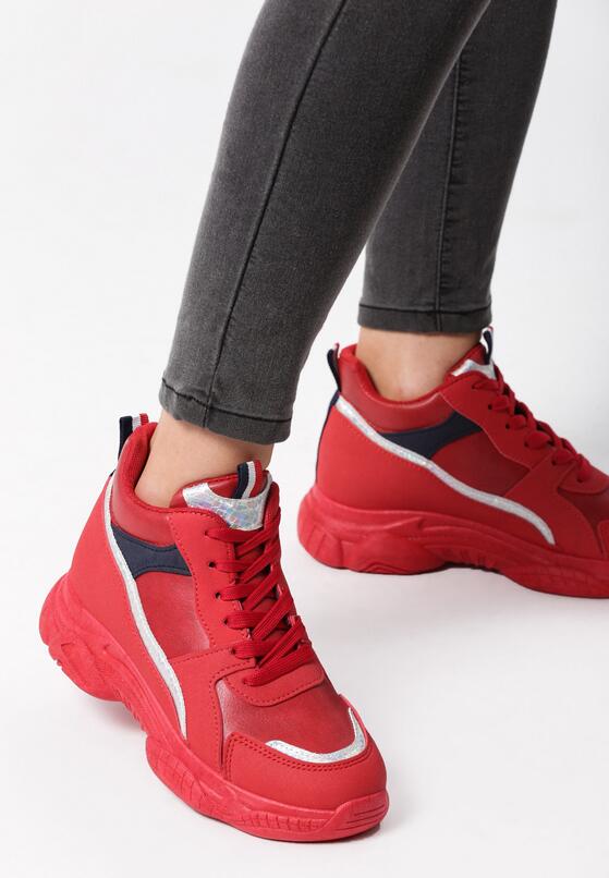 Czerwone Sneakersy Baylee 2