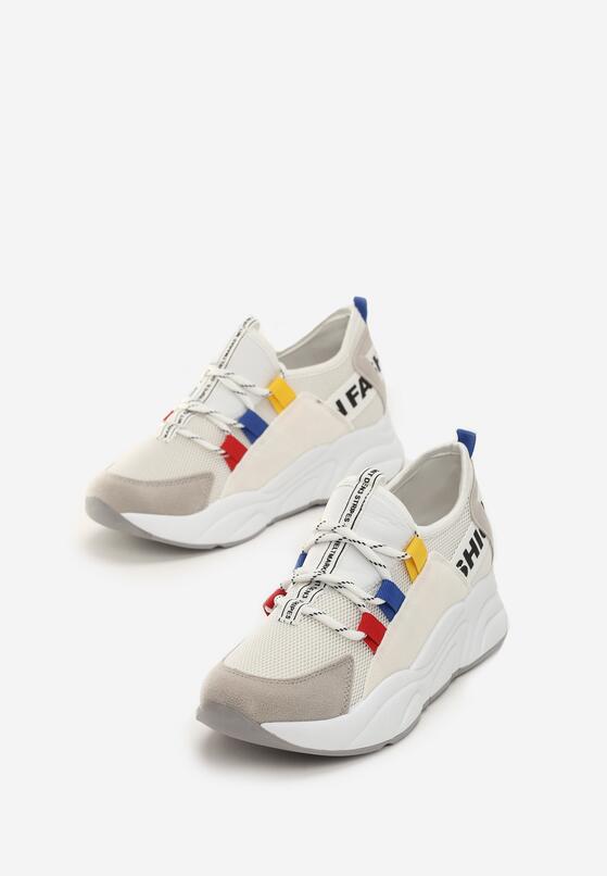 Biało-Szare Sneakersy Jayda 4