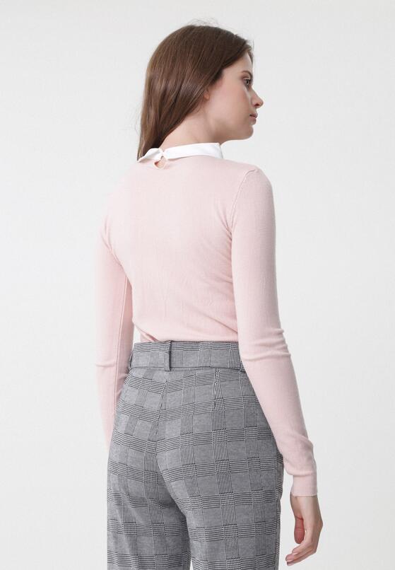 Jasnoróżowy Sweter Ryann 3