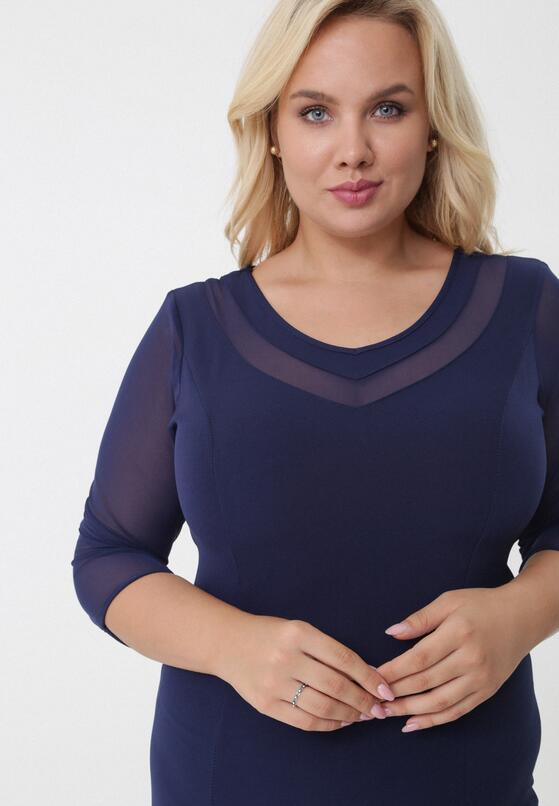 Ciemnoniebieska Sukienka Pretty Doll 4