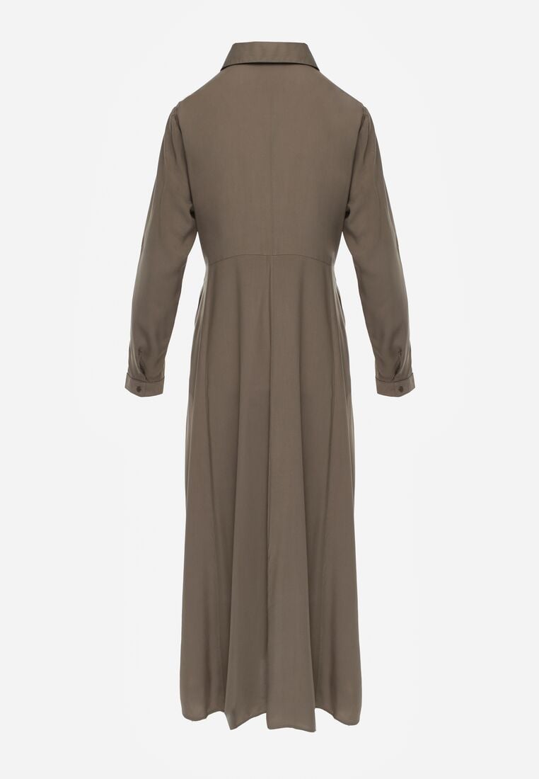 Ciemnozielona Sukienka Controllable 7