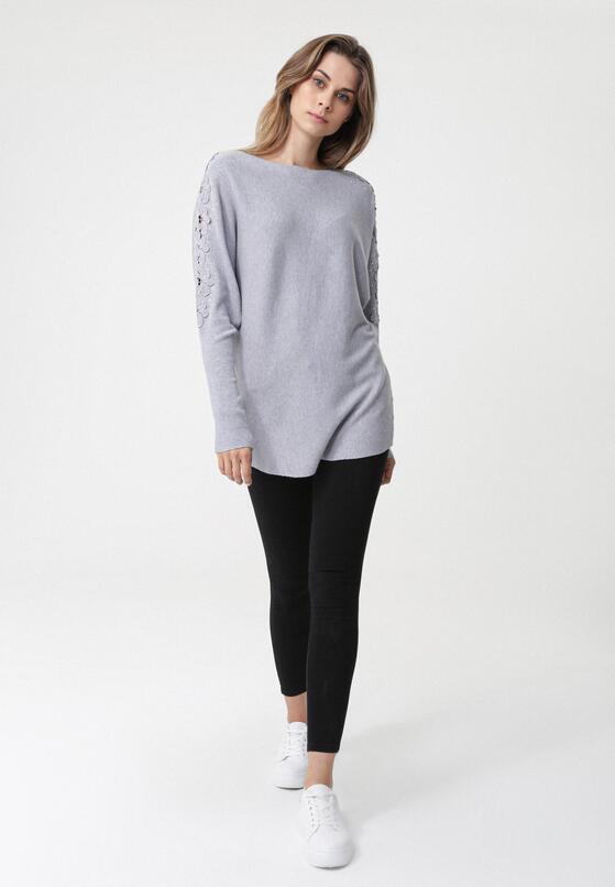 Jasnoszary Sweter Aldinga 2