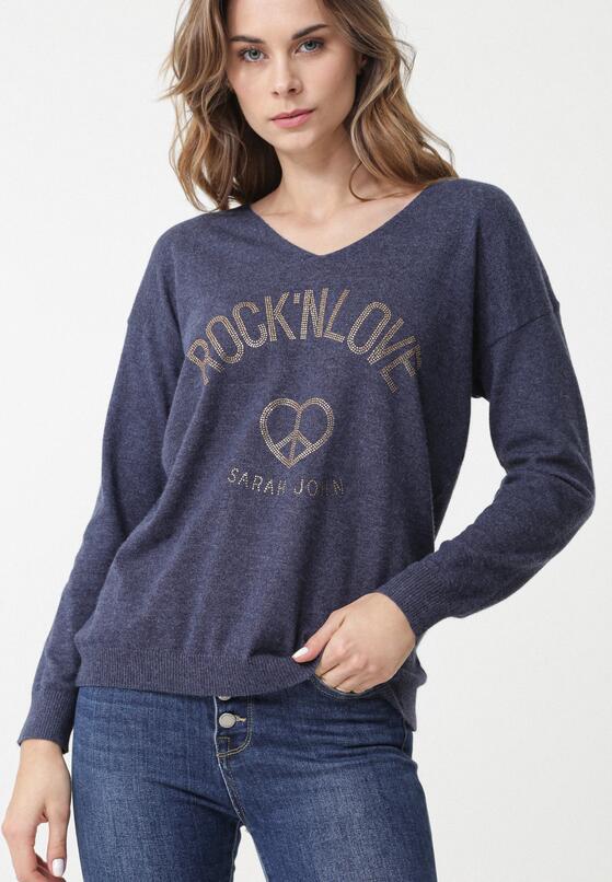 Granatowy Sweter Crystal Brook 1