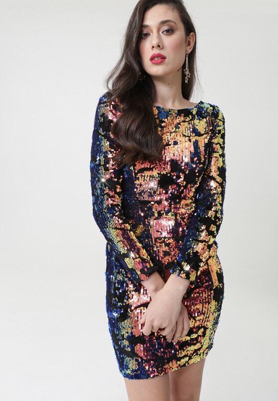 Czarno-Złota Sukienka Delfina 1