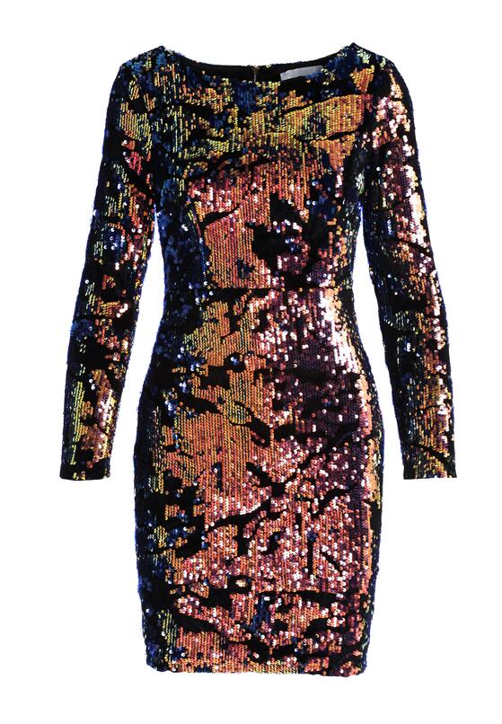 Czarno-Złota Sukienka Delfina 5