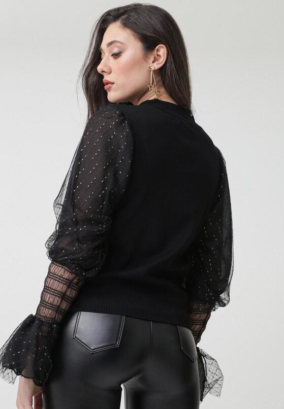 Czarny Sweter Tommy 3