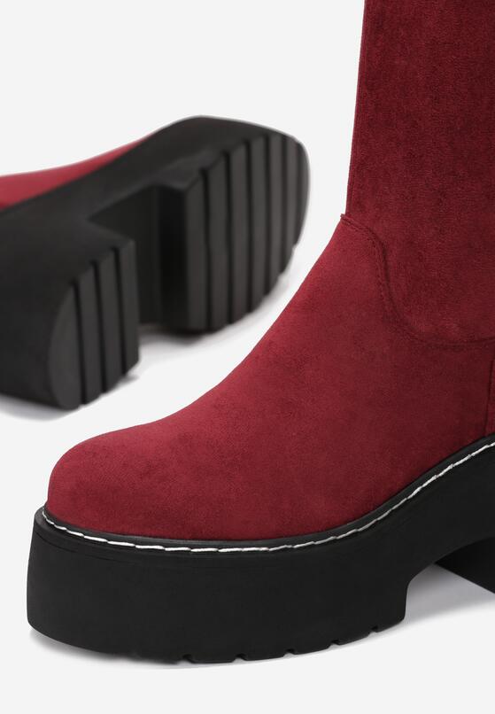 Bordowe Kozaki Lauretta 5