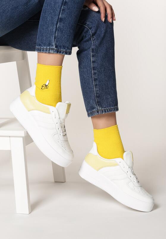 Biało-Żółte Sneakersy Christy 1