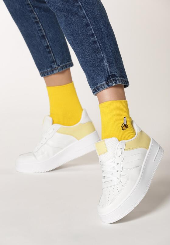 Biało-Żółte Sneakersy Christy 2