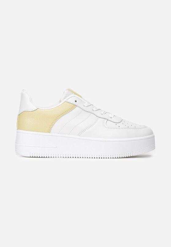 Biało-Żółte Sneakersy Christy 3