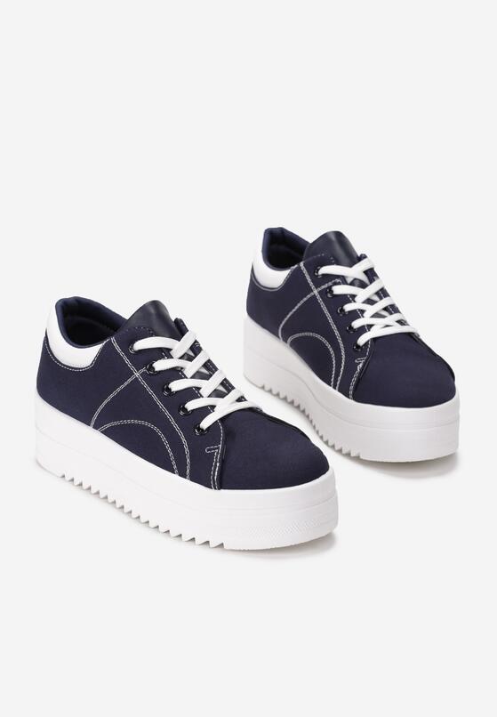 Granatowe Trampki Adkins 4